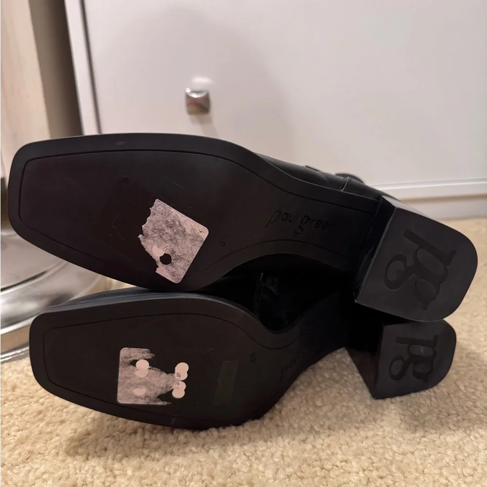 NEW💥 Paul Green Nirvana Bootie Black Pebble Leather Size US 9 | UK 6.5